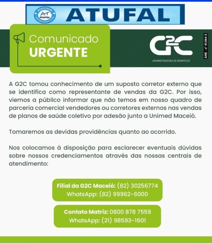 Comunicado Urgente.